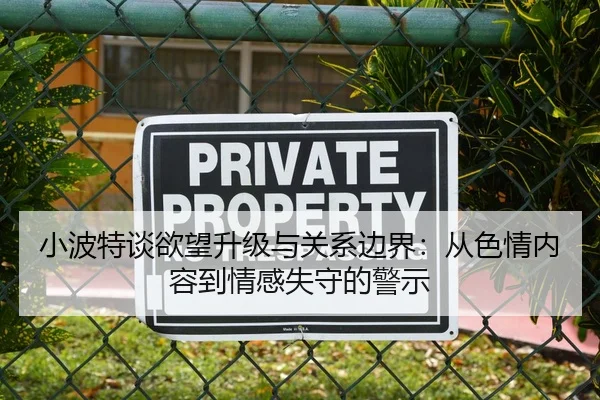 小波特谈欲望升级与关系边界：从色情内容到情感失守的警示